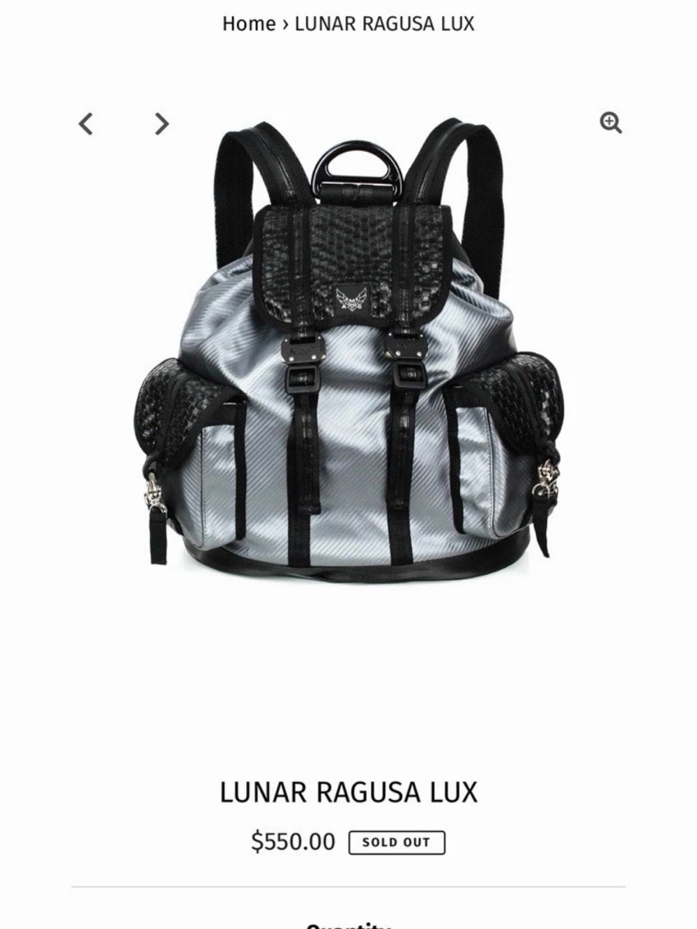 Atomic Mission Gear Sold OUT 500$ Retail LUX Backpack Carbon Silver NWT